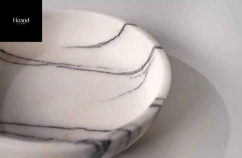 MARBLE BOWLS SET, Lilac - Stone Serve Bowl, S-M-L or of 3