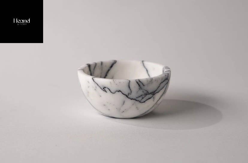 MARBLE BOWLS SET, Lilac - Stone Serve Bowl, S-M-L or of 3
