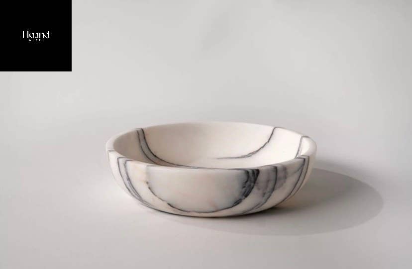 MARBLE BOWLS SET, Lilac - Stone Serve Bowl, S-M-L or of 3