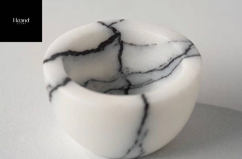 MARBLE BOWLS SET, Lilac - Stone Serve Bowl, S-M-L or of 3
