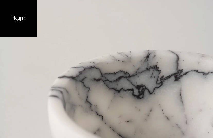 MARBLE BOWLS SET, Lilac - Stone Serve Bowl, S-M-L or of 3