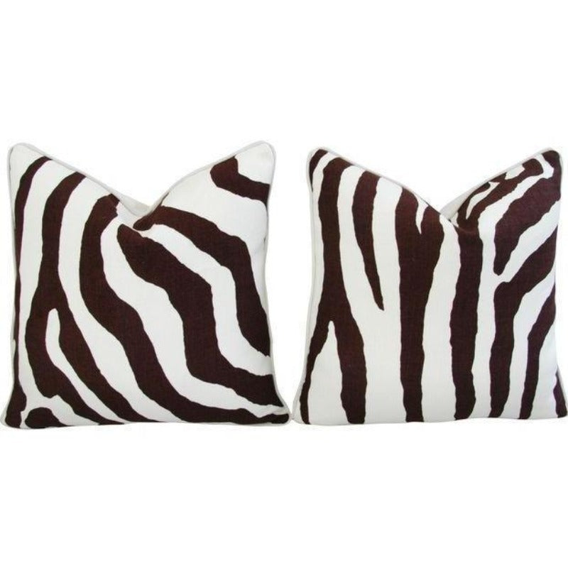 Scalamandre zebra pillows