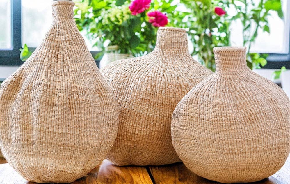 Garlic Gourd /Baskets - Painted Garlic Gourd Baskets