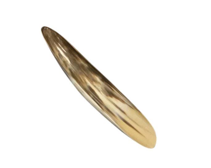 Elongated Ankole Cow Horn Oval Tray -Light