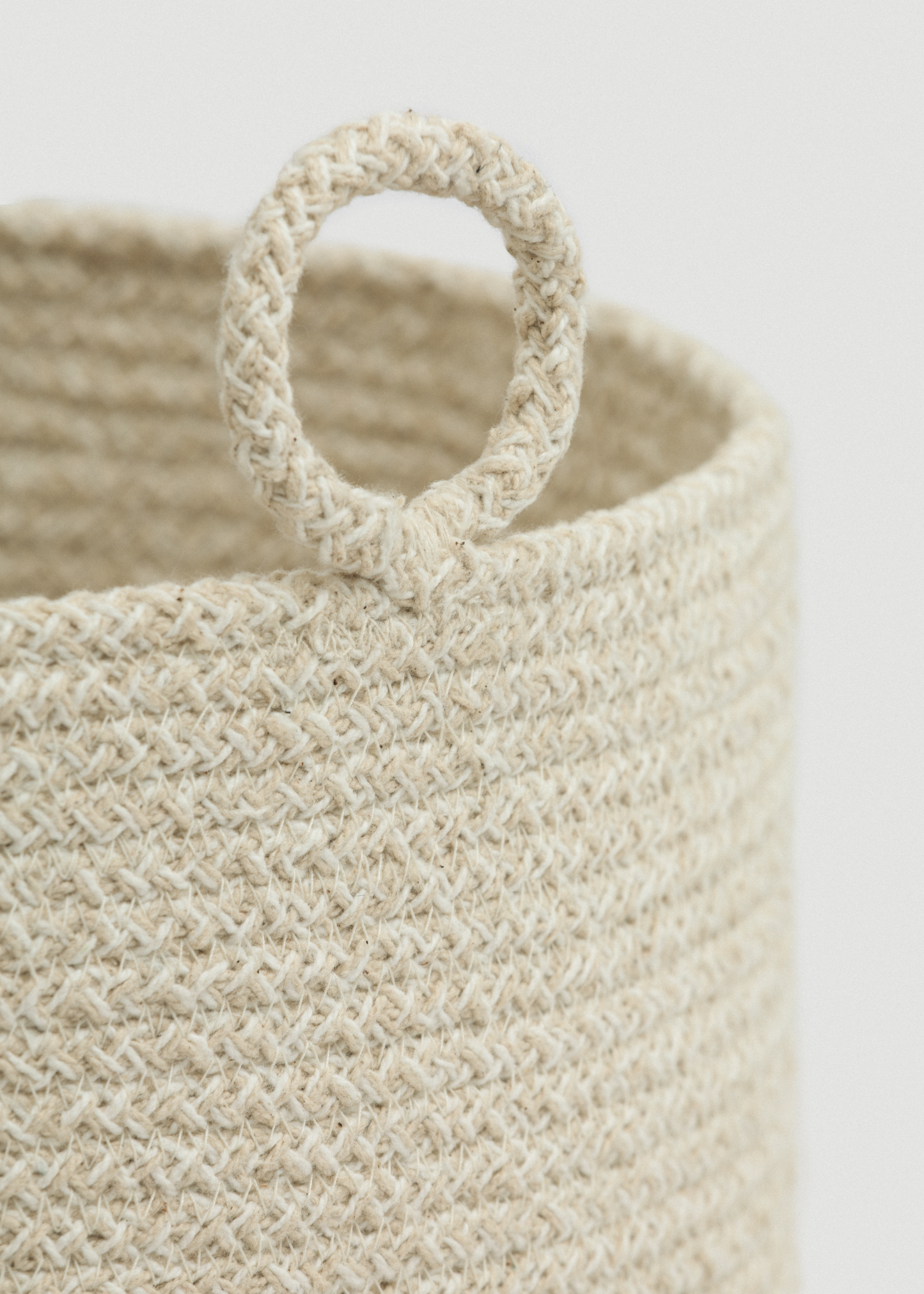 Loops Cotton Rope Basket - Large