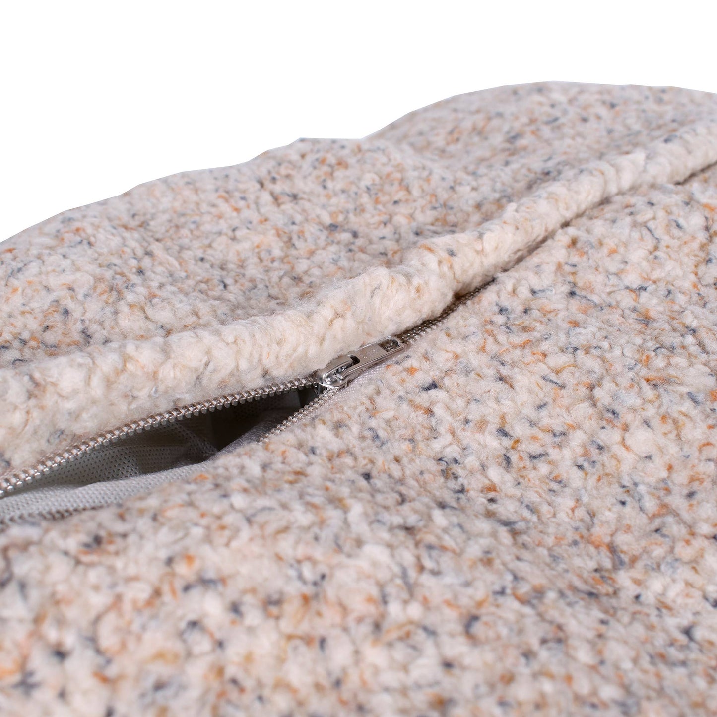 Shinola Pet Kuddle Bolster Style Dog Bed in Oatmeal