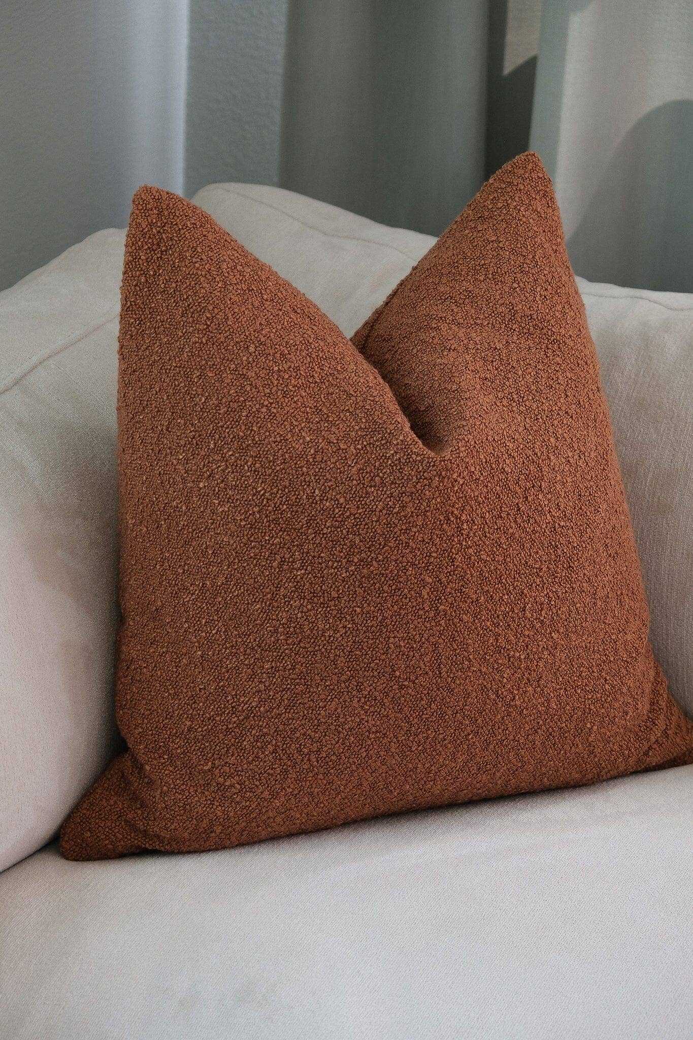 Boucle Pillow: Pumpkin