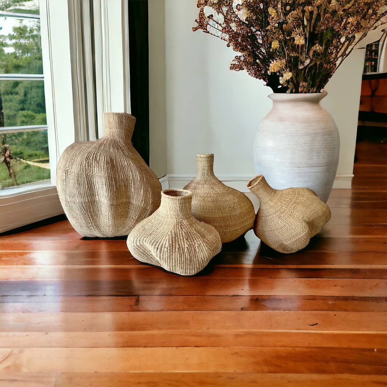 Garlic Gourd /Baskets - Painted Garlic Gourd Baskets