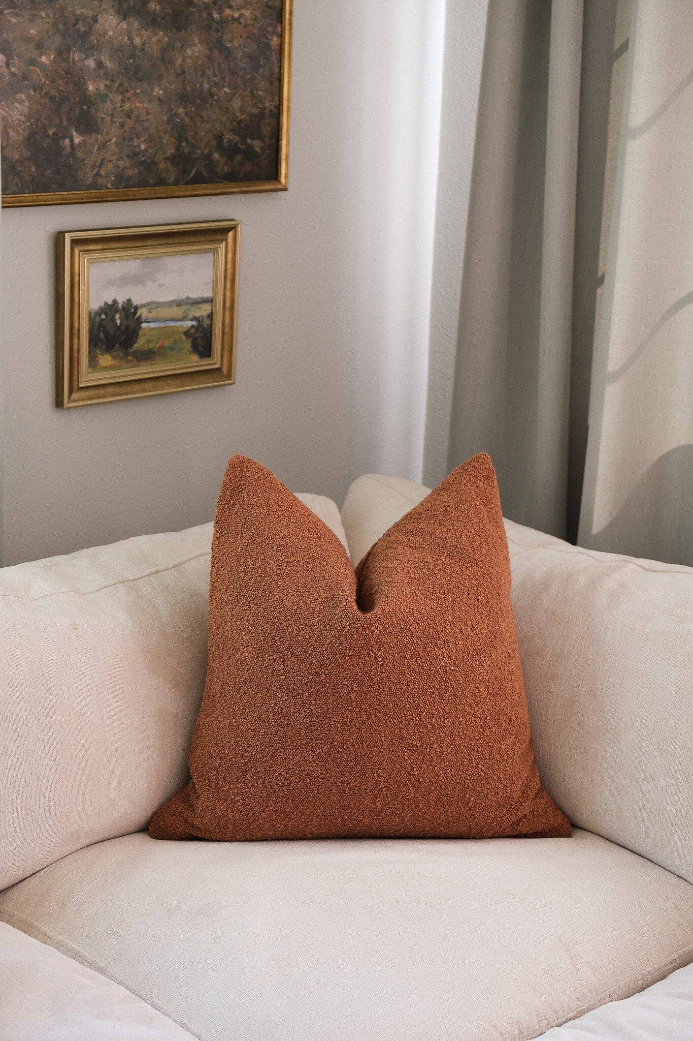Boucle Pillow: Pumpkin