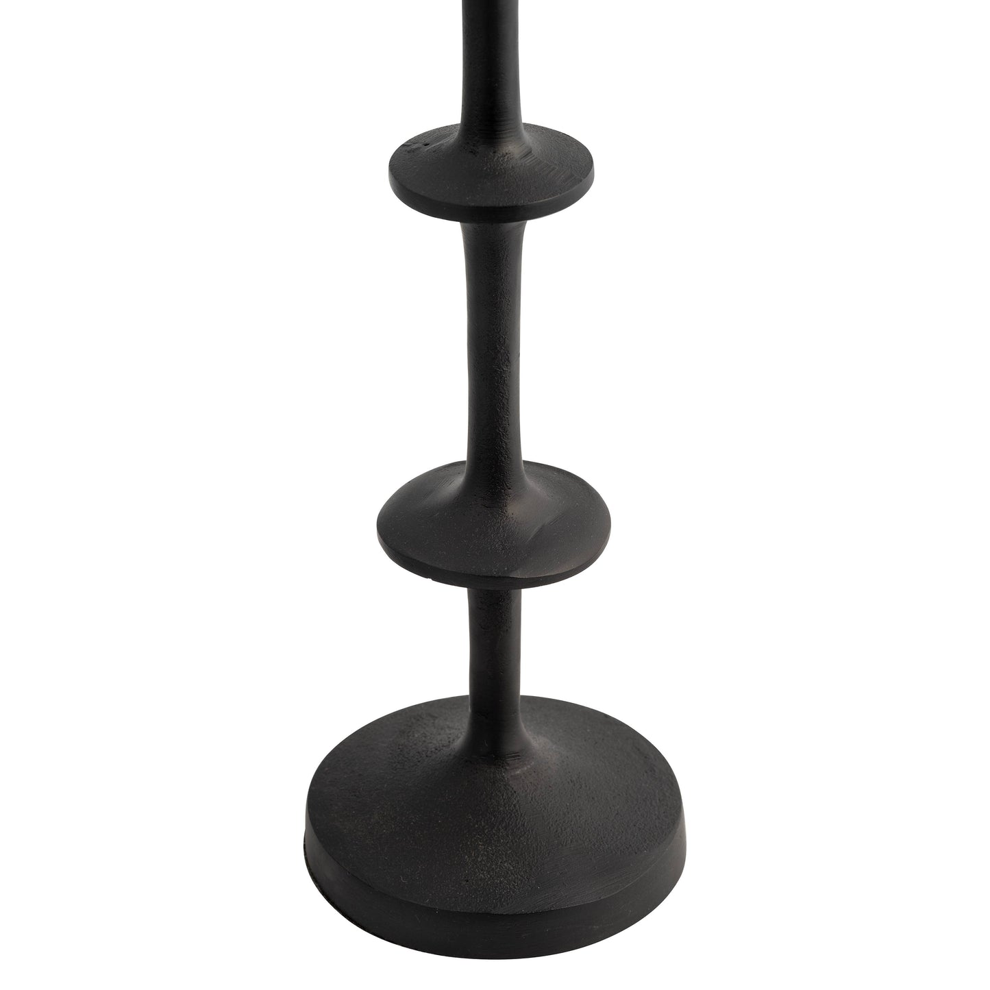 Floor Pillar Candle Holder - Black Metal Abacus, 36 in.