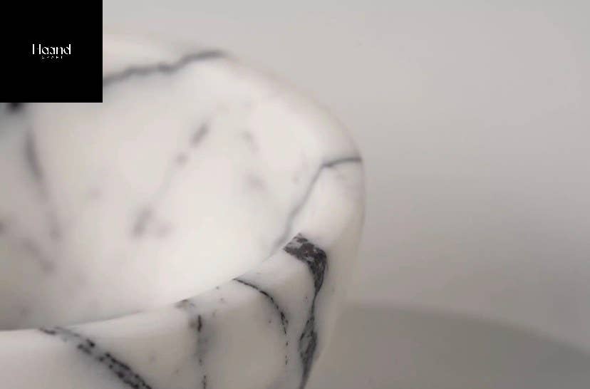 MARBLE BOWLS SET, Lilac - Stone Serve  Bowl, S-M-L or of 3