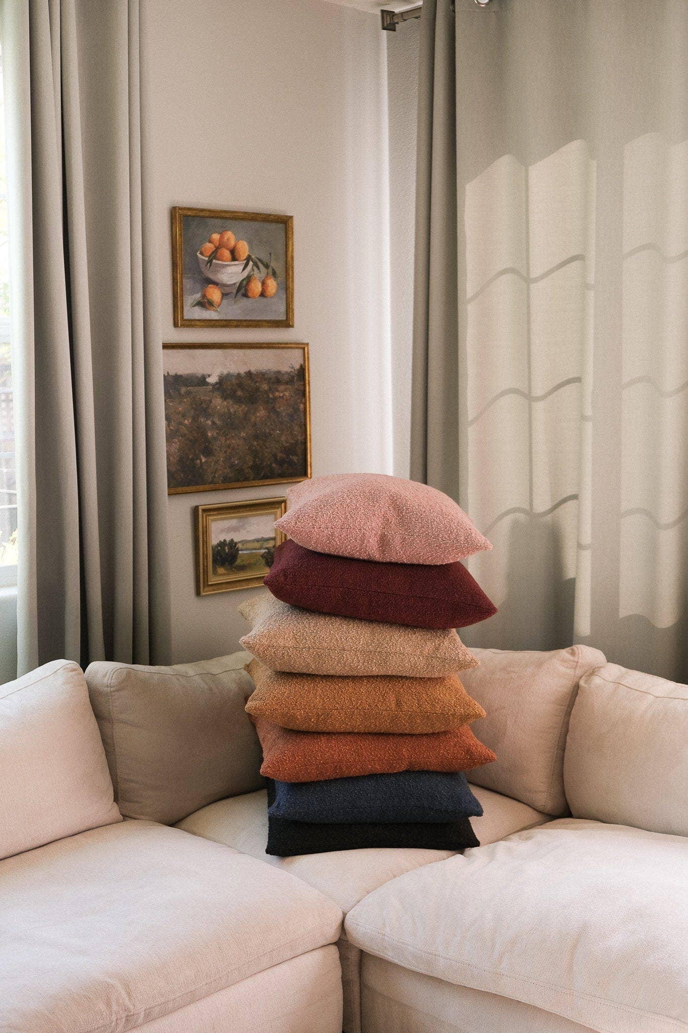 Boucle Pillow: Pumpkin