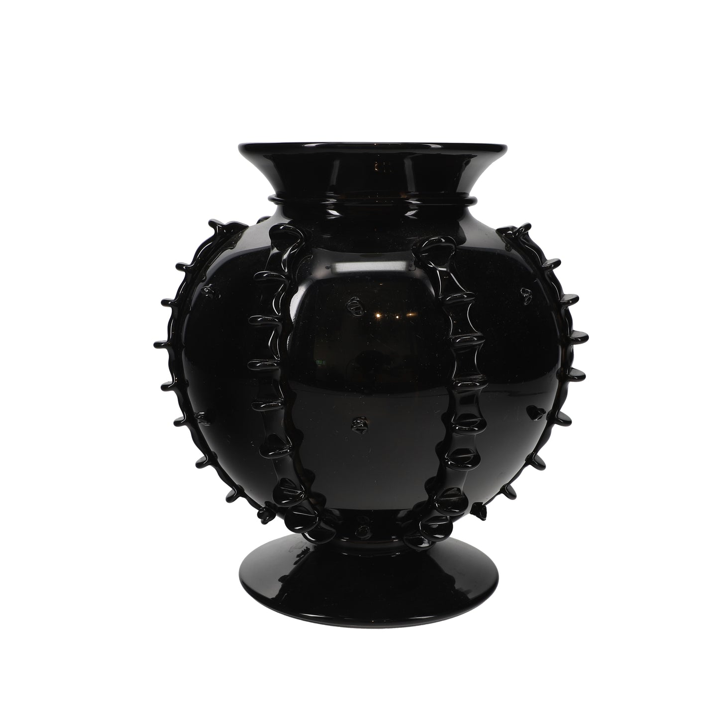 Black Blown Glass Vase