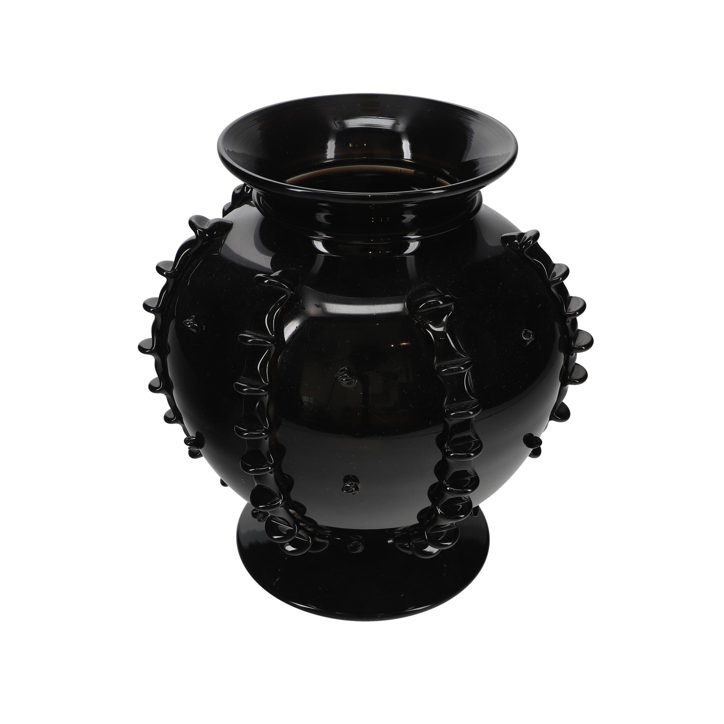 Black Blown Glass Vase