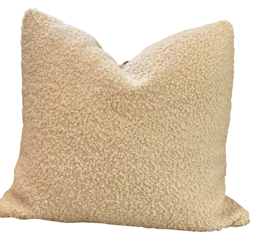 Boucle throw pillow