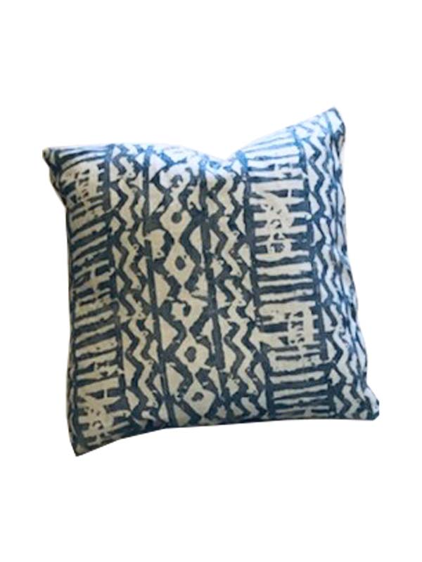 Blue Printed Pillow